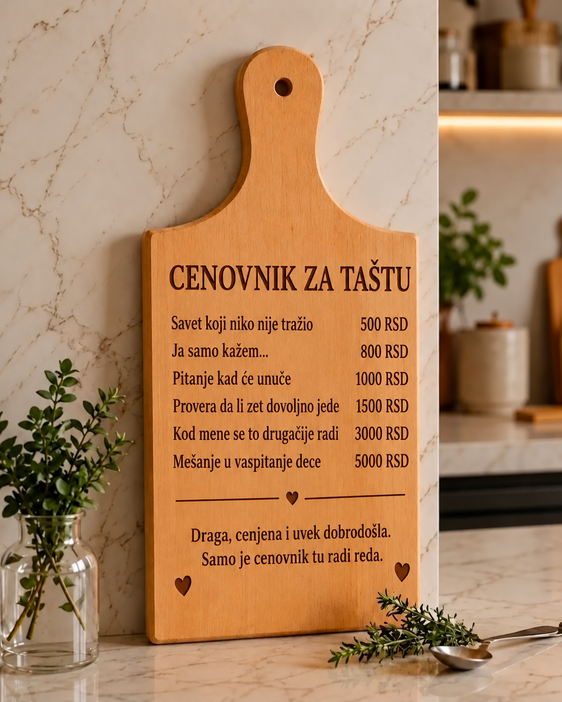 Cenovnik za taštu