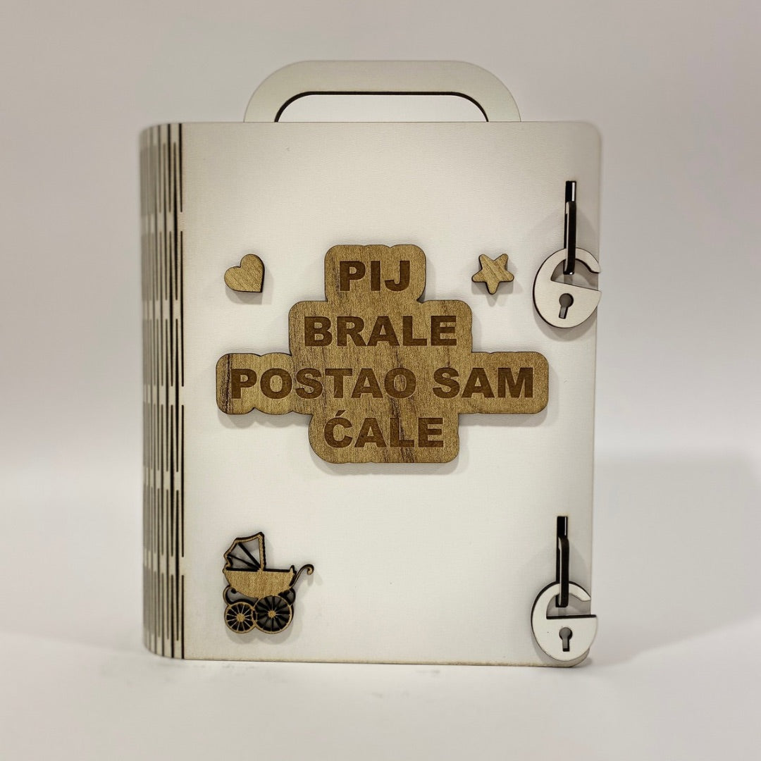 Pij brale postao sam ćale - kutija sa flašom