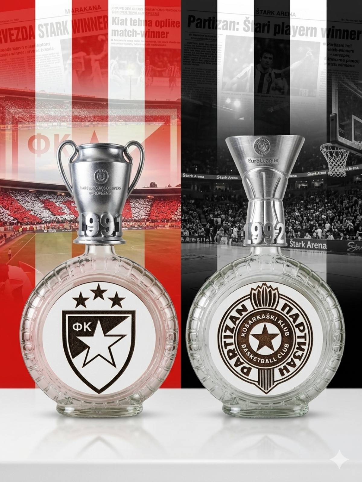 Flaša sa pehar čepom – Zvezda ili Partizan