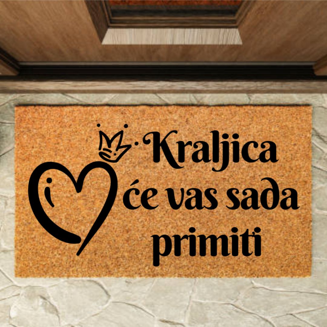 Kokos Otirač Personalizovan sa Slikom i Tekstom