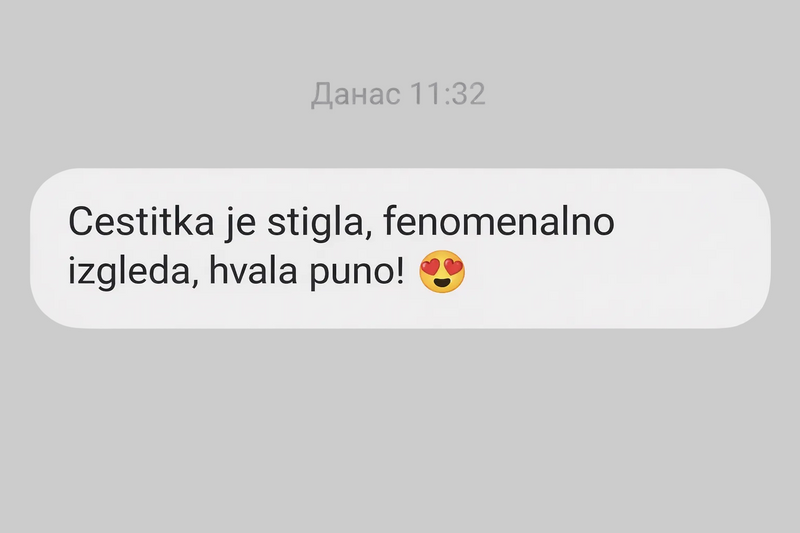 Poruka zadovoljnog kupca 9