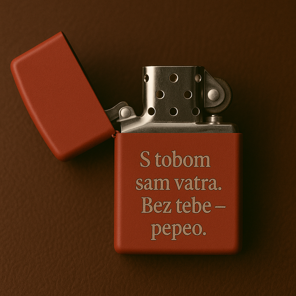 S tobom sam vatra. Bez tebe - pepeo