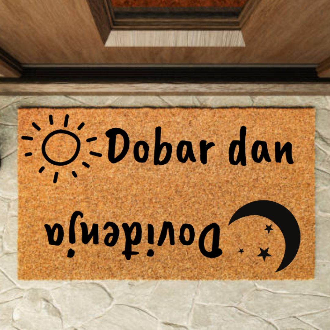 Kokos Otirač Personalizovan sa Slikom i Tekstom