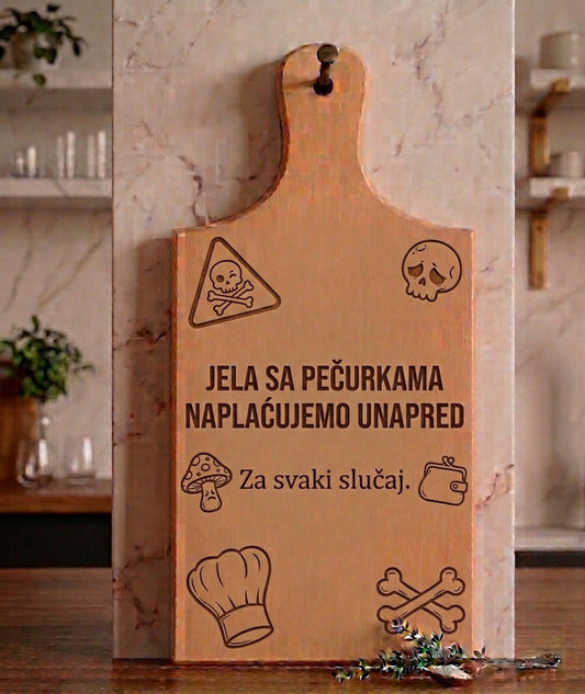 Daska - Jela sa pečurkama naplaćujemo unapred