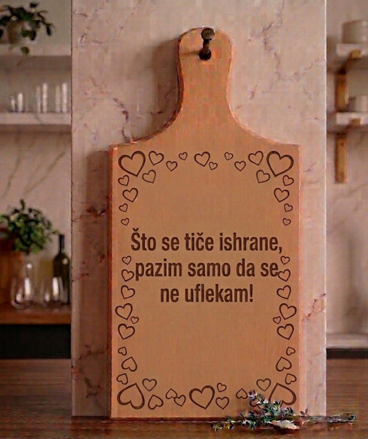 Daska - Što se tiče ishrane pazim samo da se ne izflekam