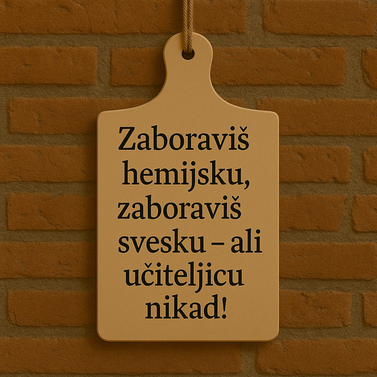 Za učiteljicu