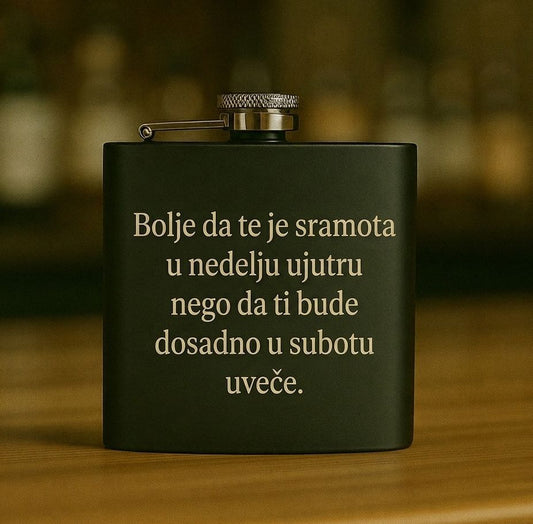 Bolje da te je sramota u nedelju ujutru nego u subotu uveče da ti je dosadno