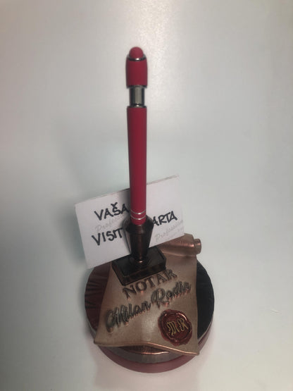 Stalak za Visitkarte sa posvetom