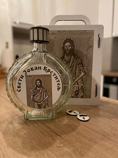 Kutija sa flašom - Sv. Jovan