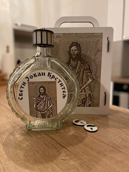 Kutija sa flašom - Sv. Jovan