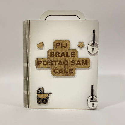 Pij brale postao sam ćale - kutija sa flašom