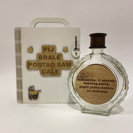 Pij brale postao sam ćale - kutija sa flašom