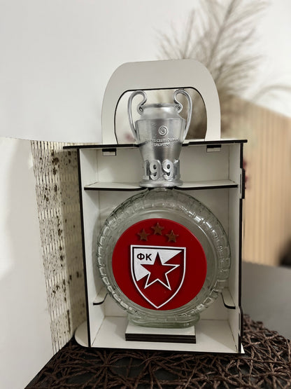 Crvena Zvezda set flaša i kutija
